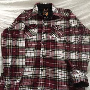 Plaid long sleeves shirt